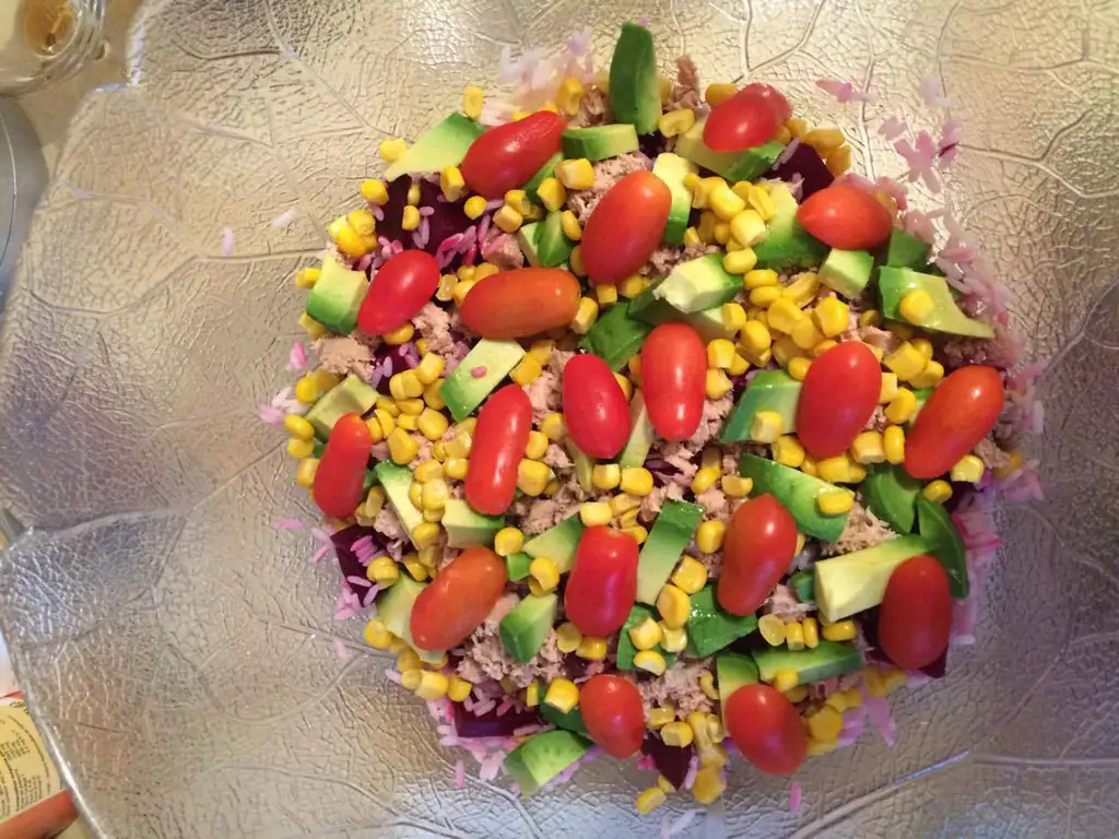 salade de riz d'été