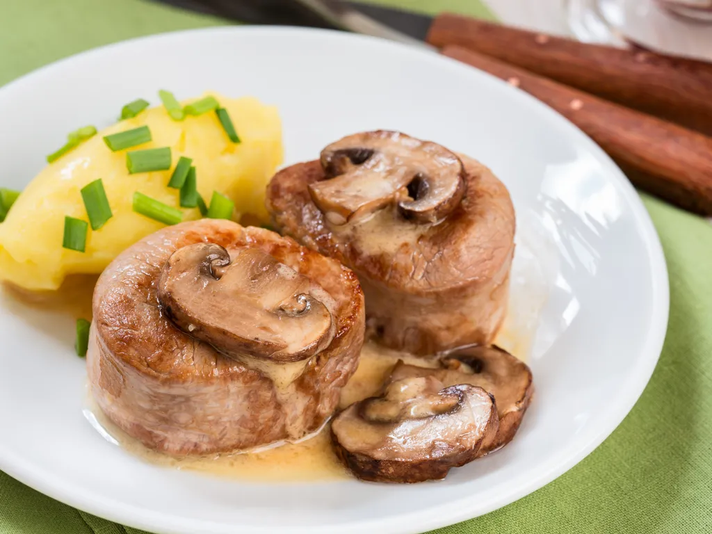 grenadins de veau aux cèpes