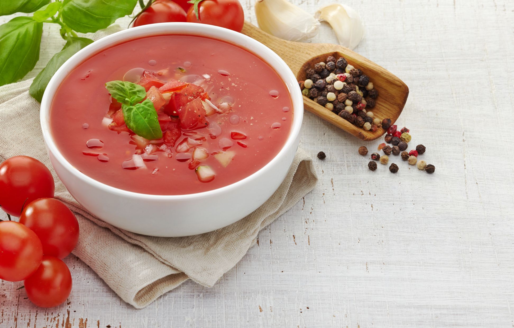 Soupe Fraicheur à La Tomate ( Rapide ) : Recette De Soupe Fraicheur à ...