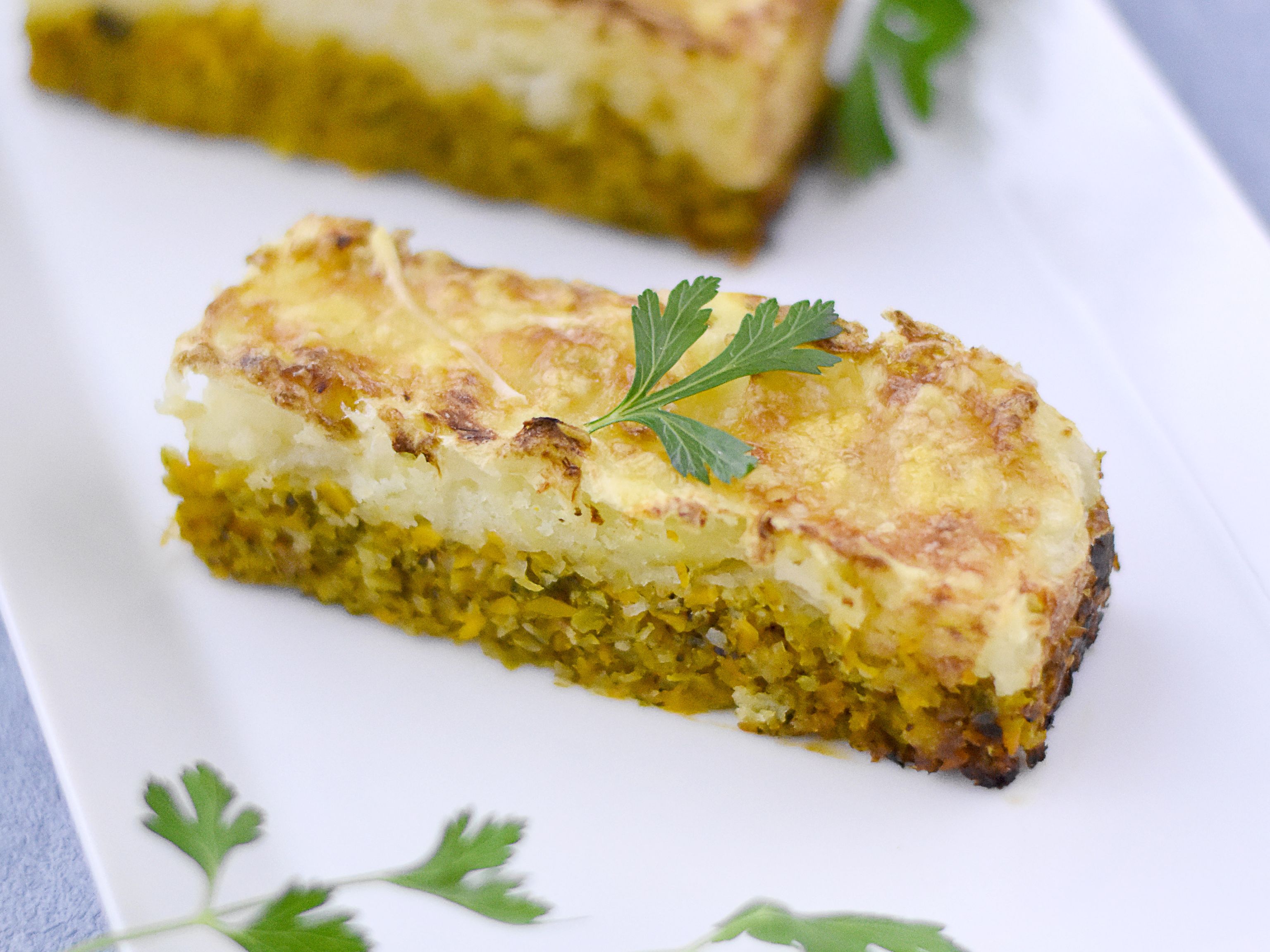 Hachis parmentier végétarien : Recette de Hachis parmentier végétarien ...
