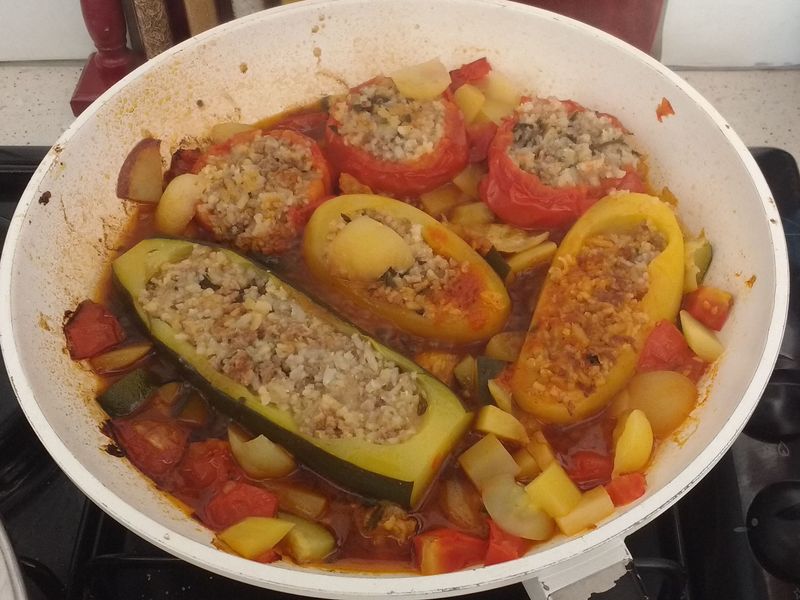 Tomates Courgettes Pommes De Terre Farcis à La Marocaine à