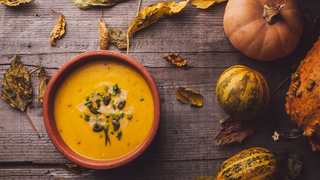 Soupe de potiron et châtaigne