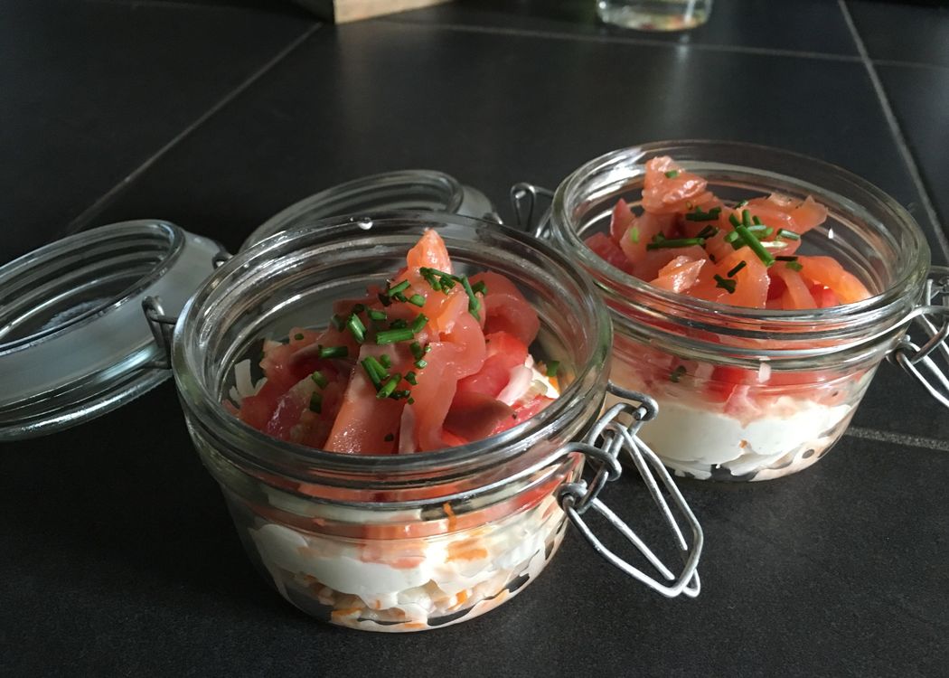 Verrine au thon et fromage frais nos délicieuses recettes de verrine