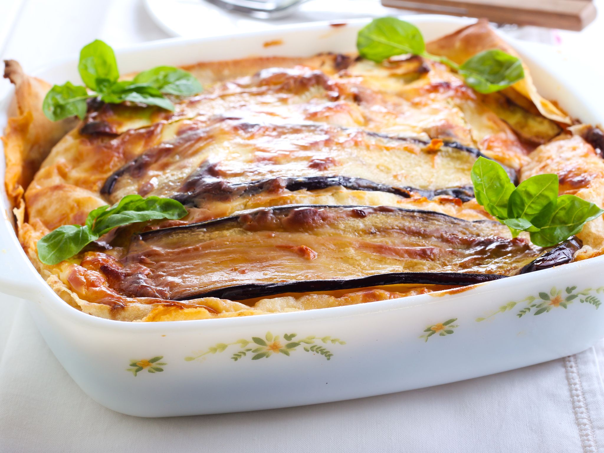 Lasagne d'aubergines aux noix Recette de Lasagne d'aubergines aux