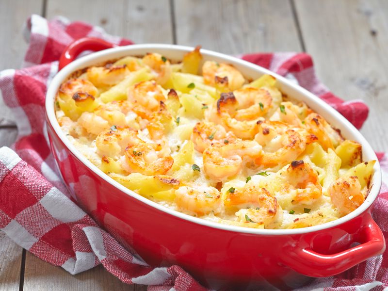 gratin de crevettes Recette de gratin de crevettes , Marmiton
