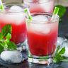 Cocktail aux fruits rouges