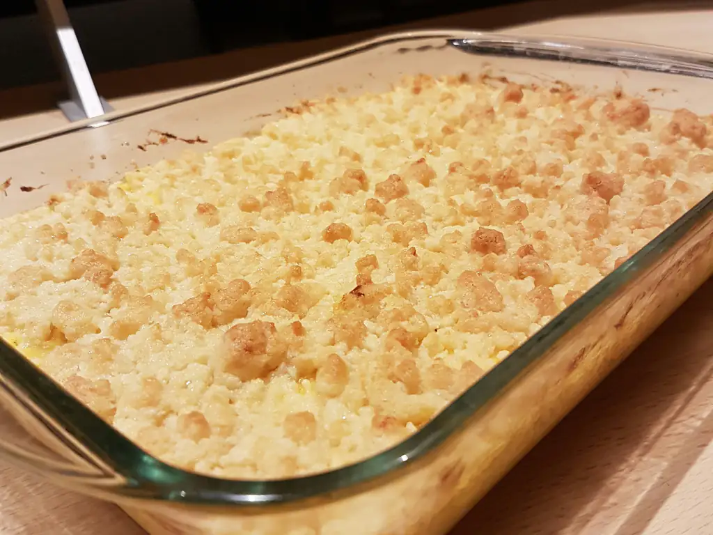 crumble au parmesan et à la courge butternut