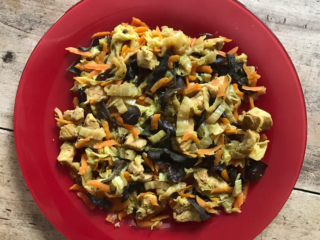 chou chinois au poulet (saveurs asiatiques...)