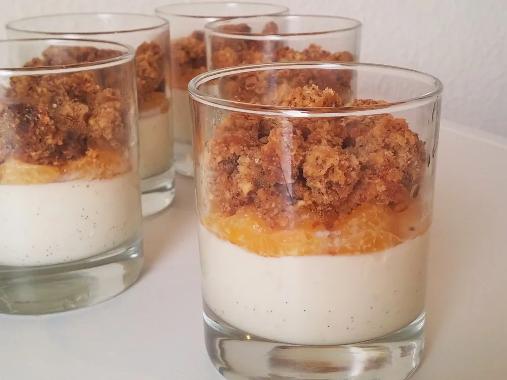 panna cotta gourmande aux clémentines