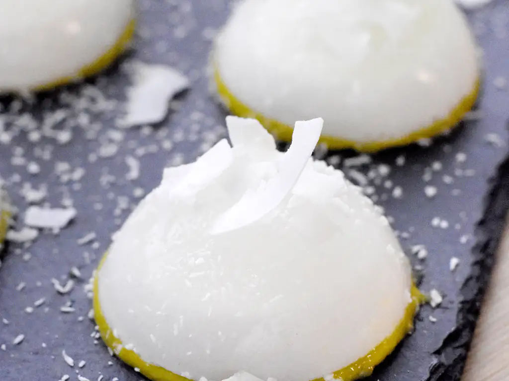 gelée de coco à la mangue