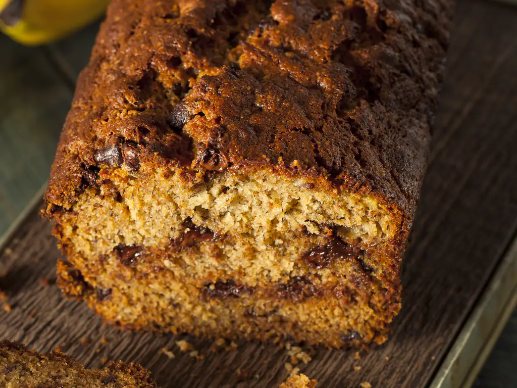 cake à la banane et pépites de chocolat
