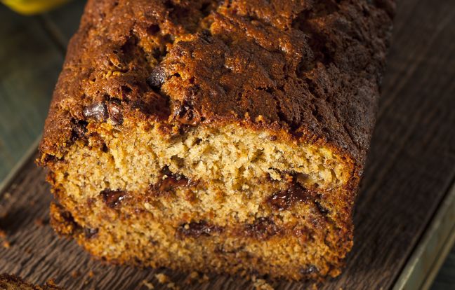 Cake à La Banane Et Pépites De Chocolat : Recette De Cake à La Banane ...