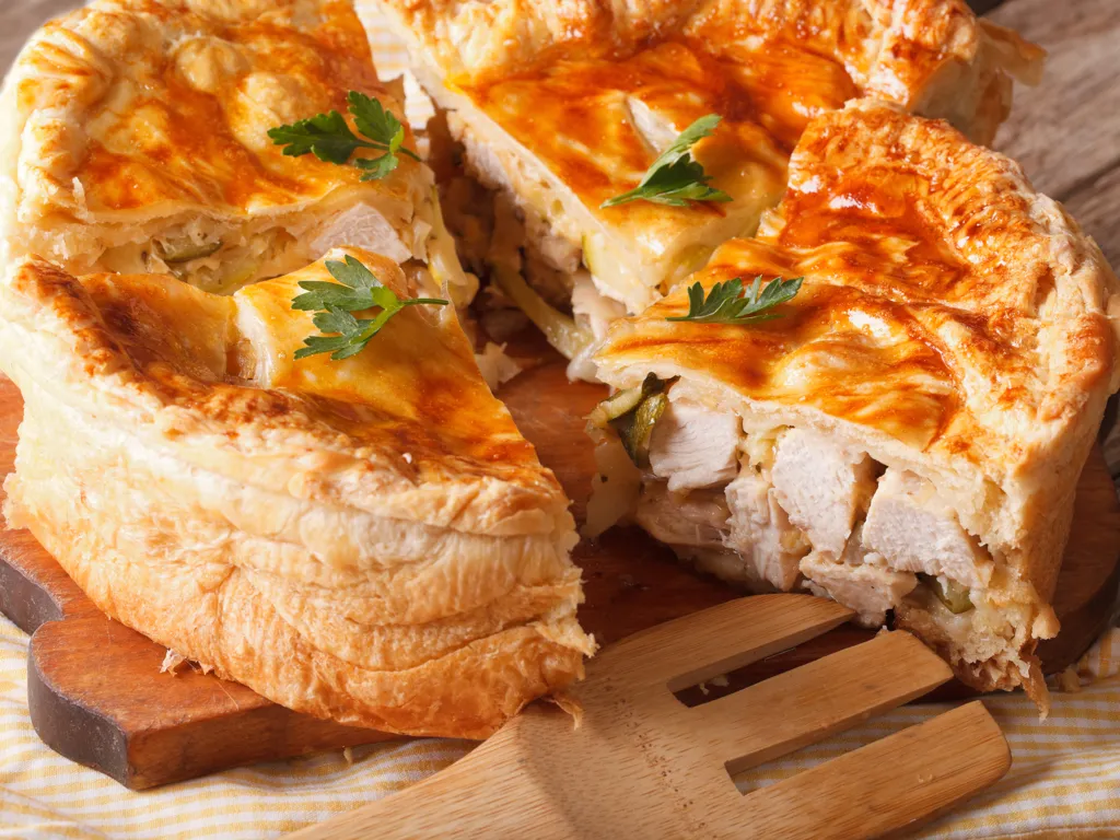 tourte de poulet à la russe