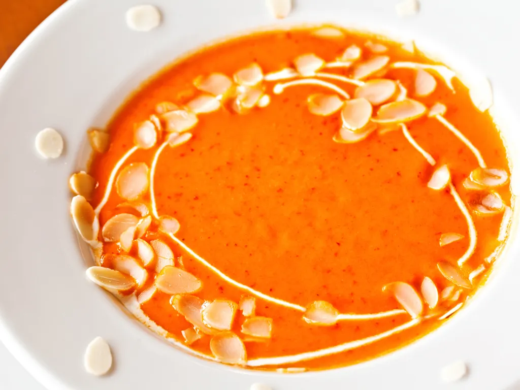 velouté de potiron et courgettes