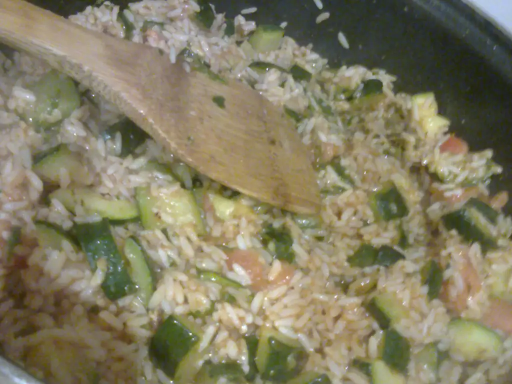 riz à la courgette de sandrine
