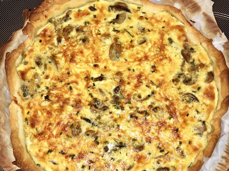 Quiche Vegetarienne Aux Champignons Et Comte Recette De Quiche