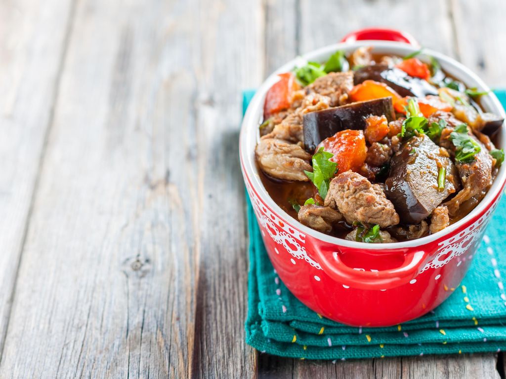 Tajine D'agneau Aux Aubergines : Recette De Tajine D'agneau Aux Aubergines