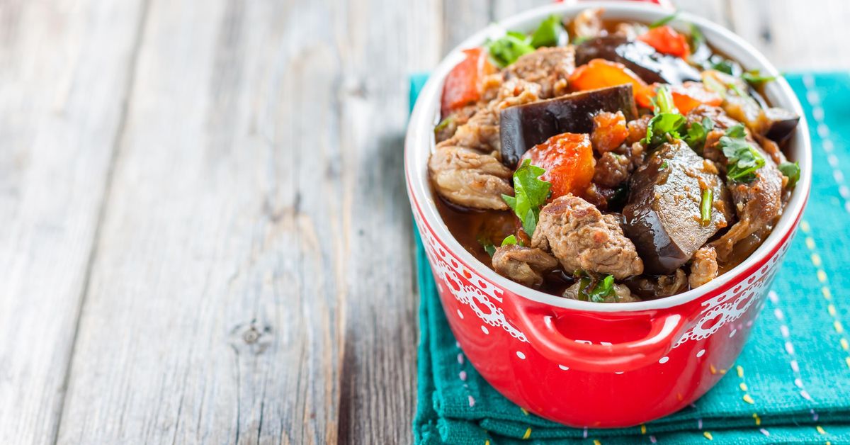 Tajine D'agneau Aux Aubergines : Recette De Tajine D'agneau Aux Aubergines