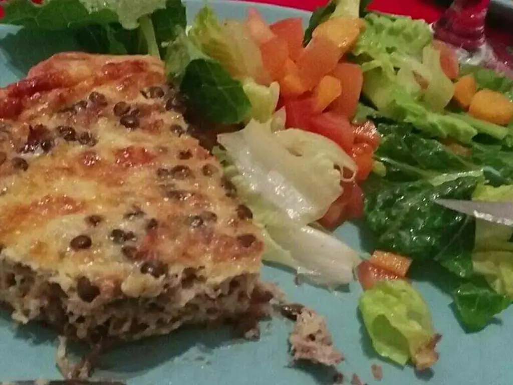 tarte au poisson et lentilles