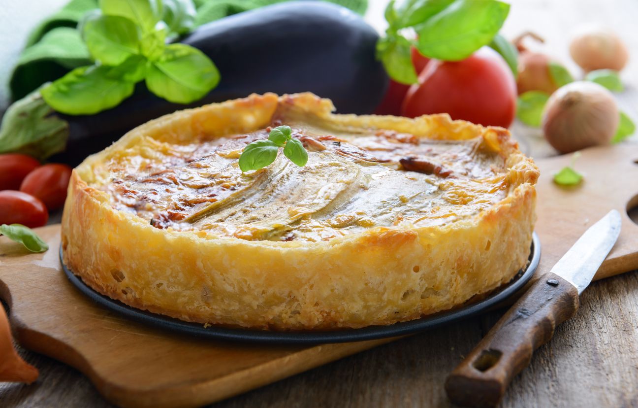 Quiche aux aubergines : Recette de Quiche aux aubergines - Marmiton