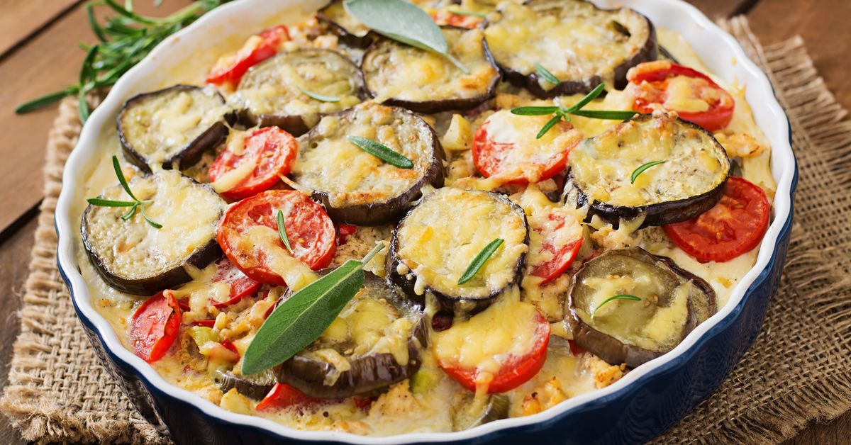 Aubergines et tomates en gratin recette de Aubergines et tomates en