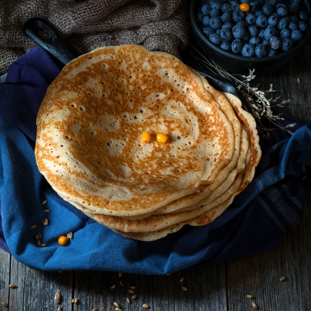 Délicieuses crêpes à la farine de maïs
