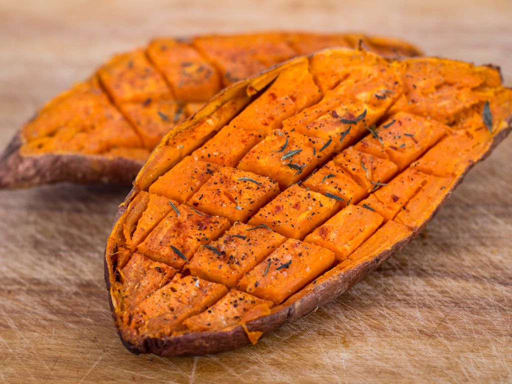 Patates douces grillées : Recette de Patates douces grillées