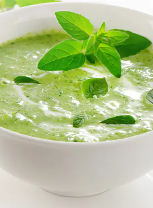 Velouté de basilic délicieux