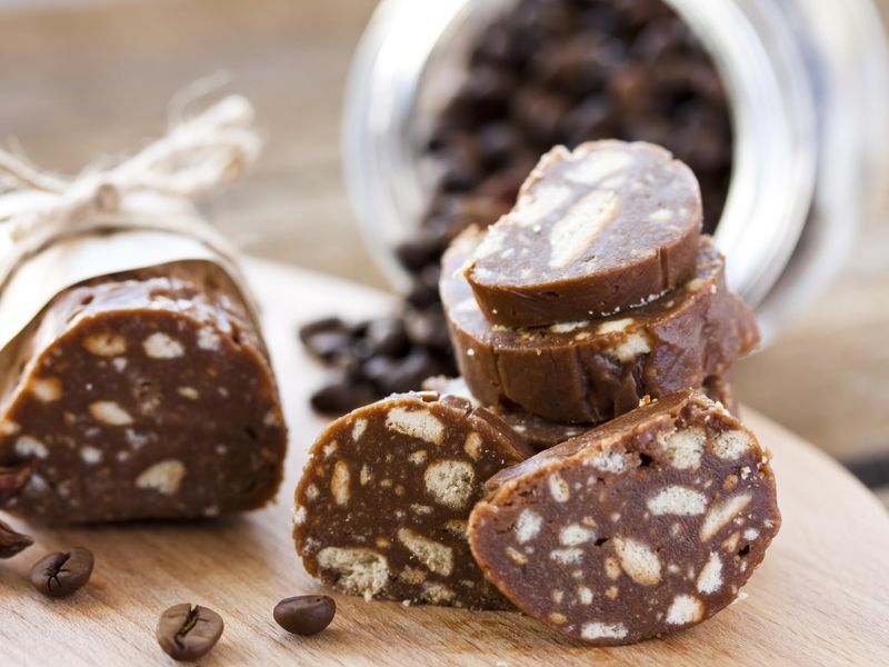 Salame Saucisson Au Chocolat Recette De Salame Saucisson Au Chocolat