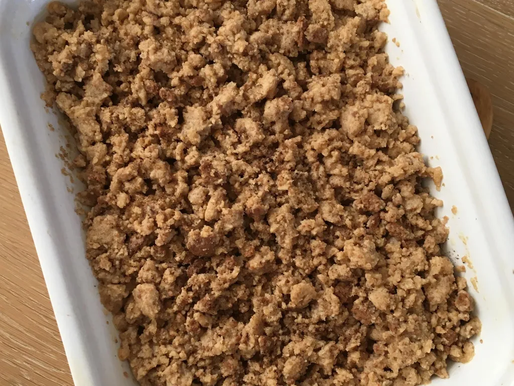 crumble banane spéculoos