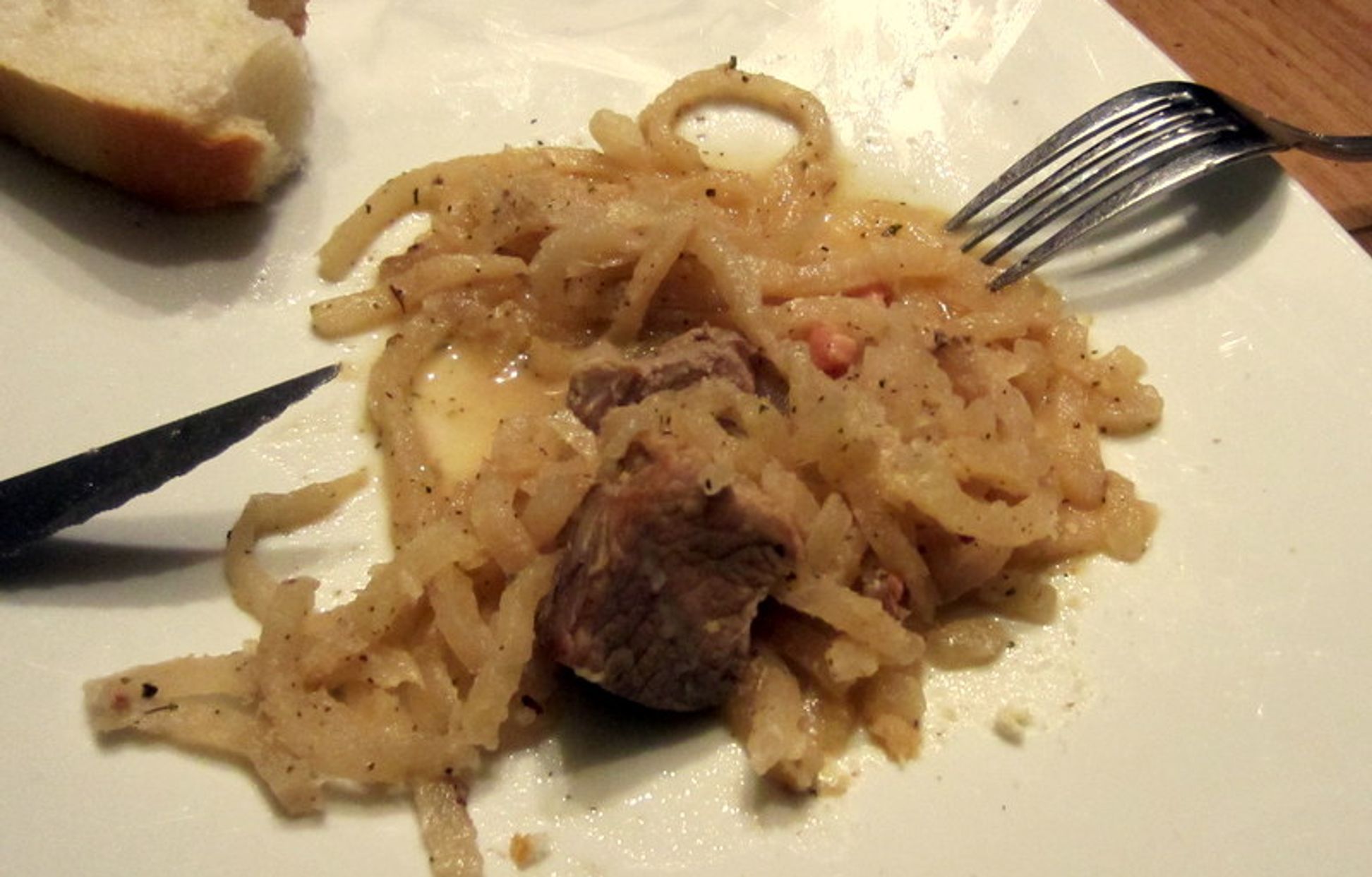 Sauté de porc à la choucroute de rave : Recette de Sauté de porc à la