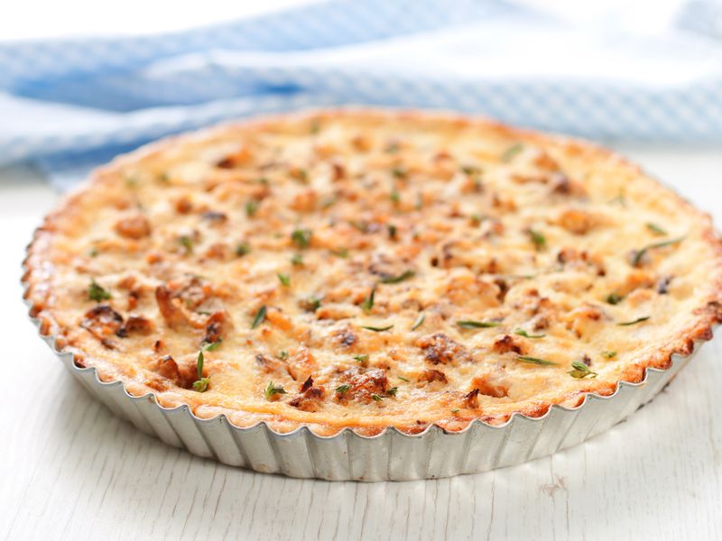 Quiche Aux Champignons Lardons Gruyere Recette De Quiche Aux