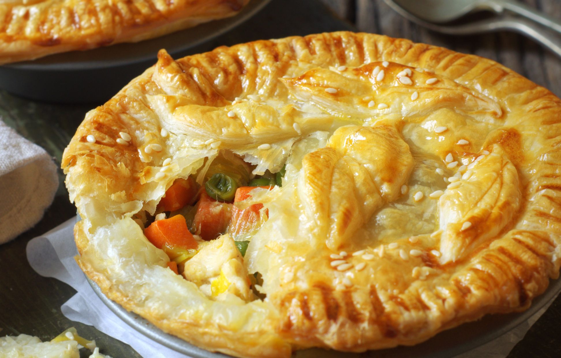 Tourte aux légumes facile et rapide : Recette de Tourte aux légumes ...