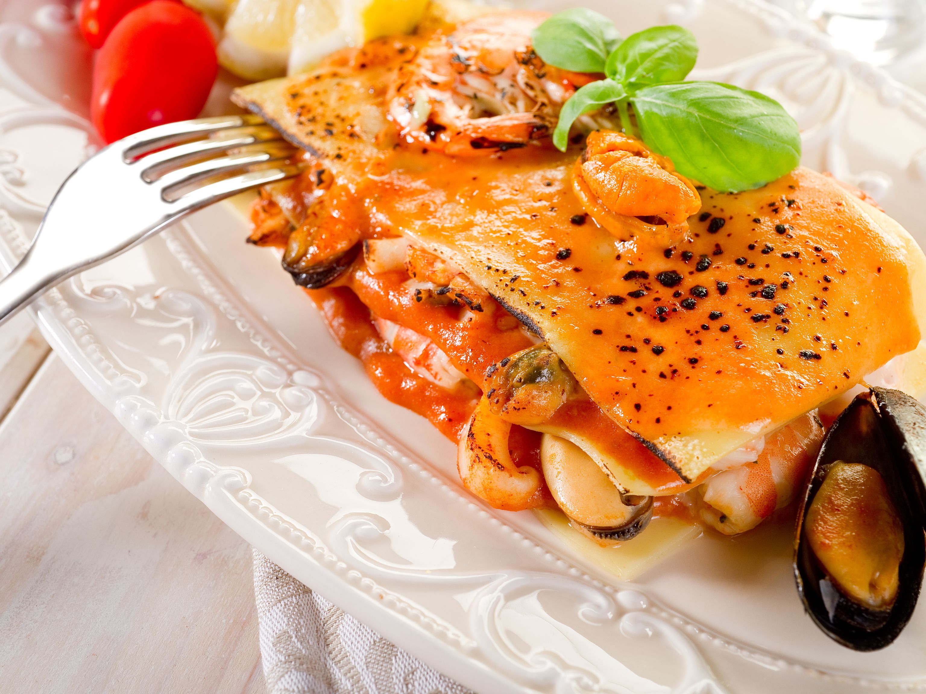 Lasagnes Aux Fruits De Mer : Recette De Lasagnes Aux Fruits De Mer ...