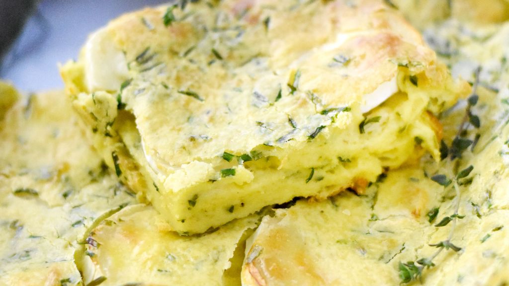 Clafoutis salé au chèvre