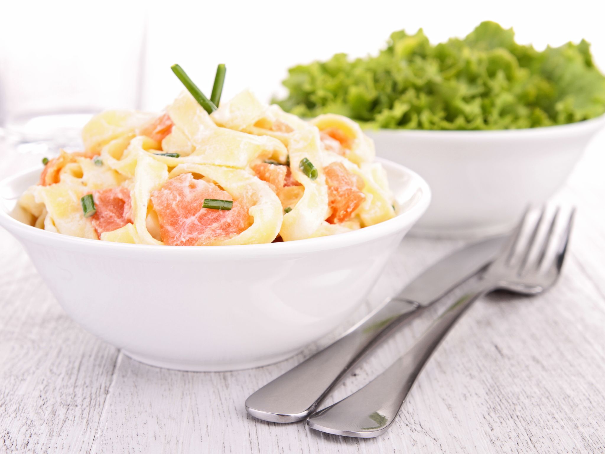 Spaghettis au saumon fumé Recette de Spaghettis au saumon fumé Marmiton