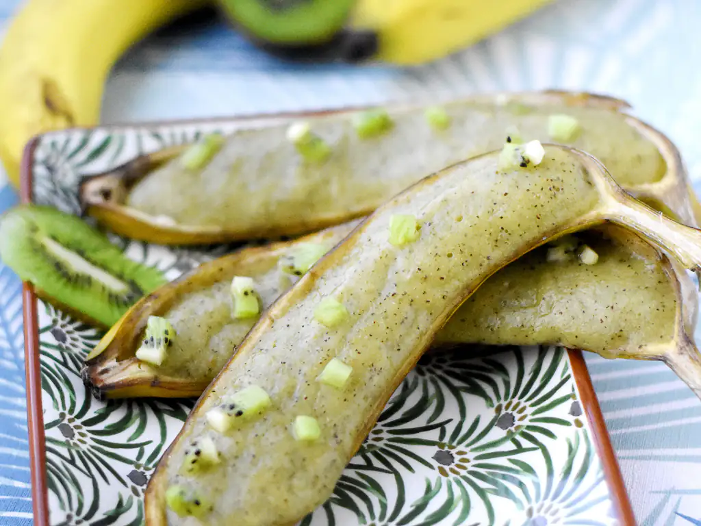 bananes givrées aux kiwis