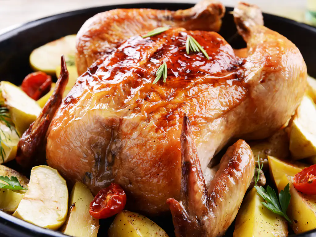 poulet rôti à la marocaine (recette facile mais bonne)