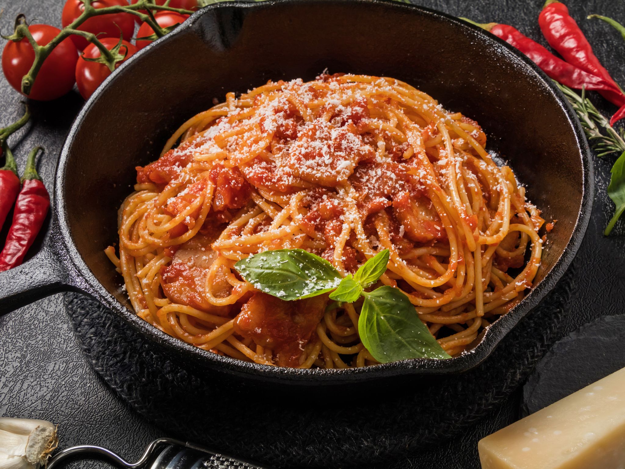 Spaghetti all &amp;#39;Amatriciana : Recette de Spaghetti all &amp;#39;Amatriciana ...