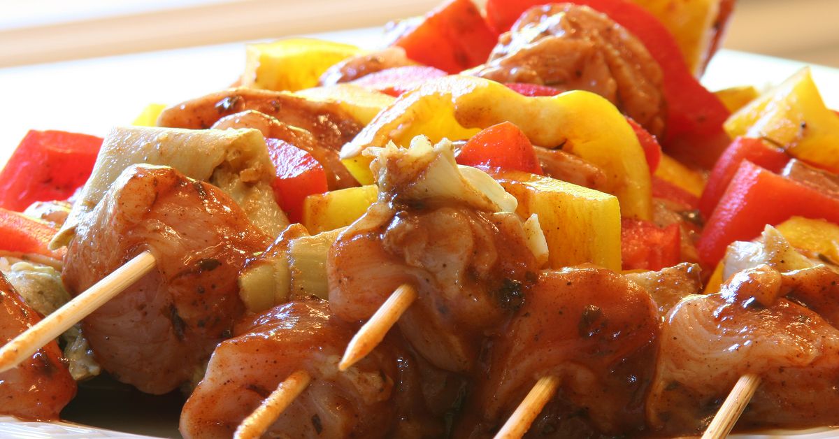 Brochettes De Poulet Mariné Au Citron Et Aux Herbes : Recette De ...