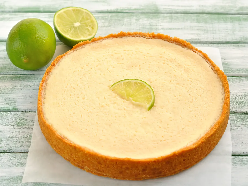 tarte au citron vert légère
