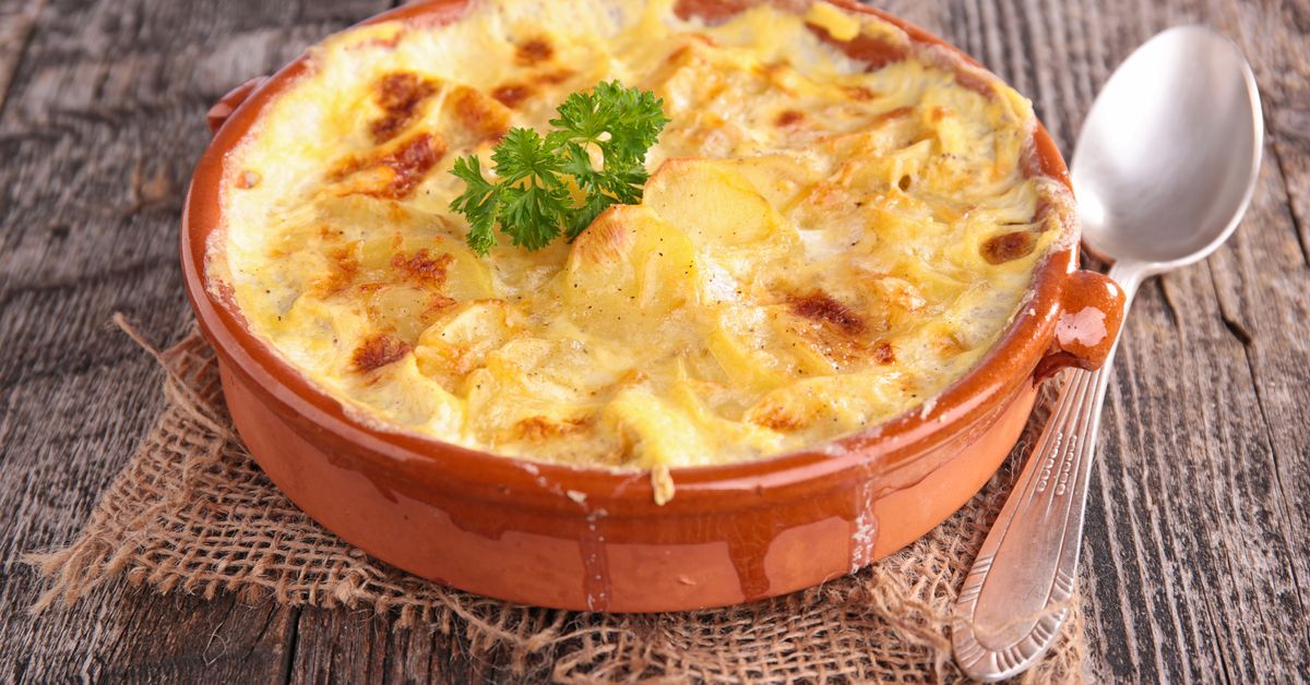Gratin de pommes de terre au Mont d'or recette de Gratin de pommes de