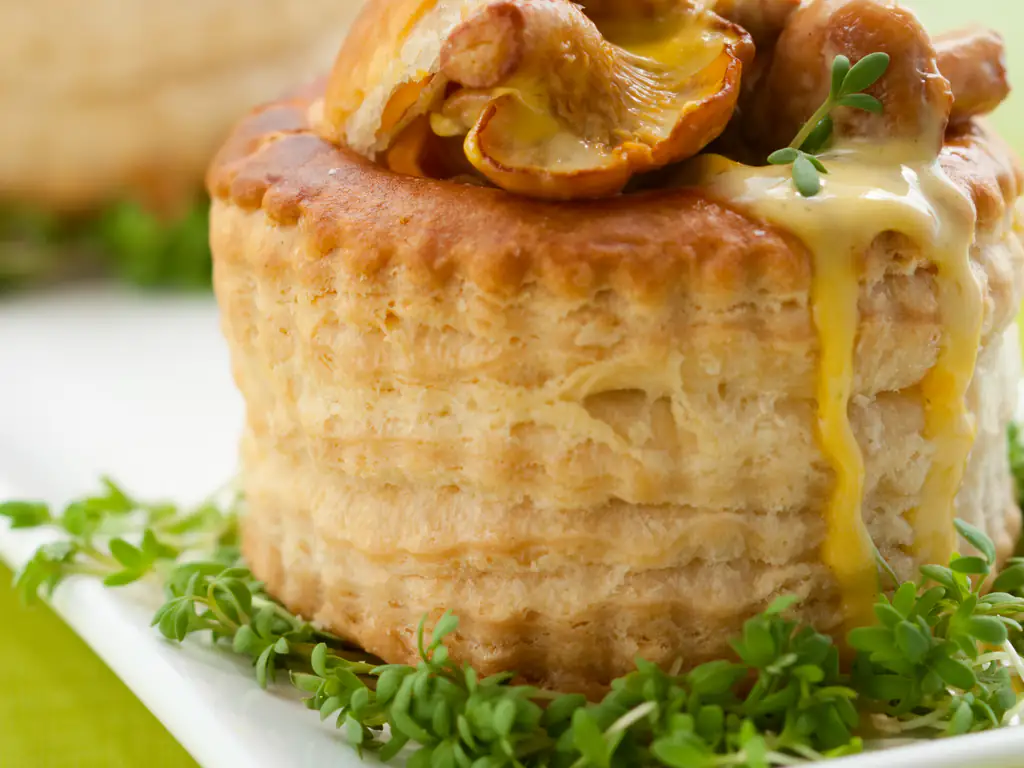 vol au vent aux champignons