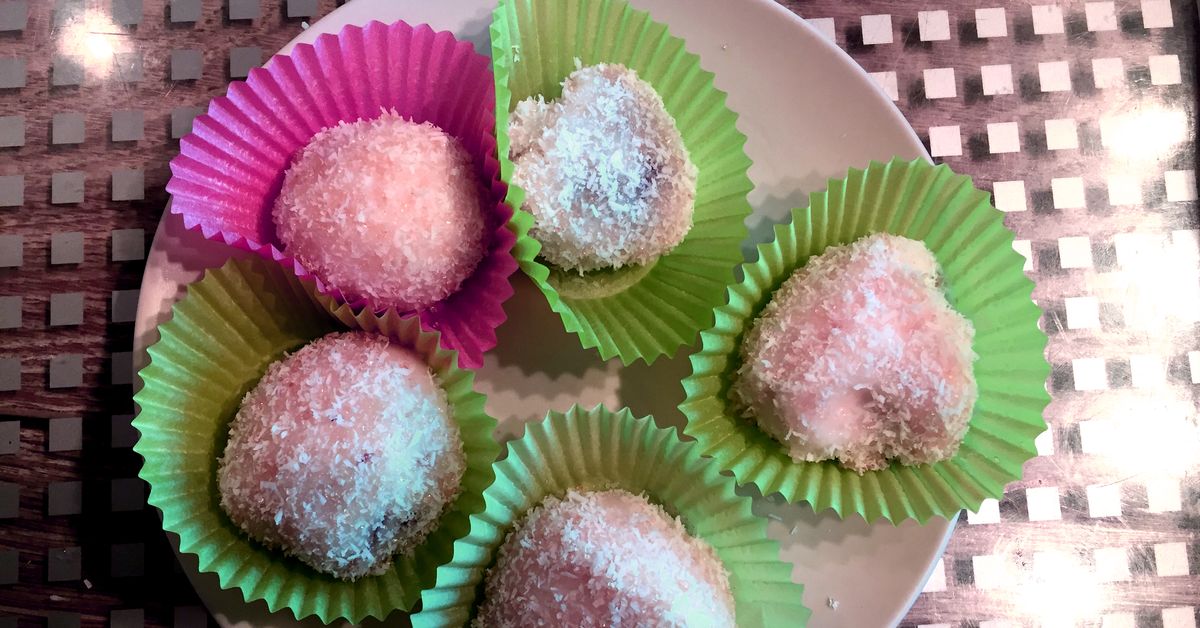 Perles de coco à la farine de riz gluant : recette de Perles de coco à