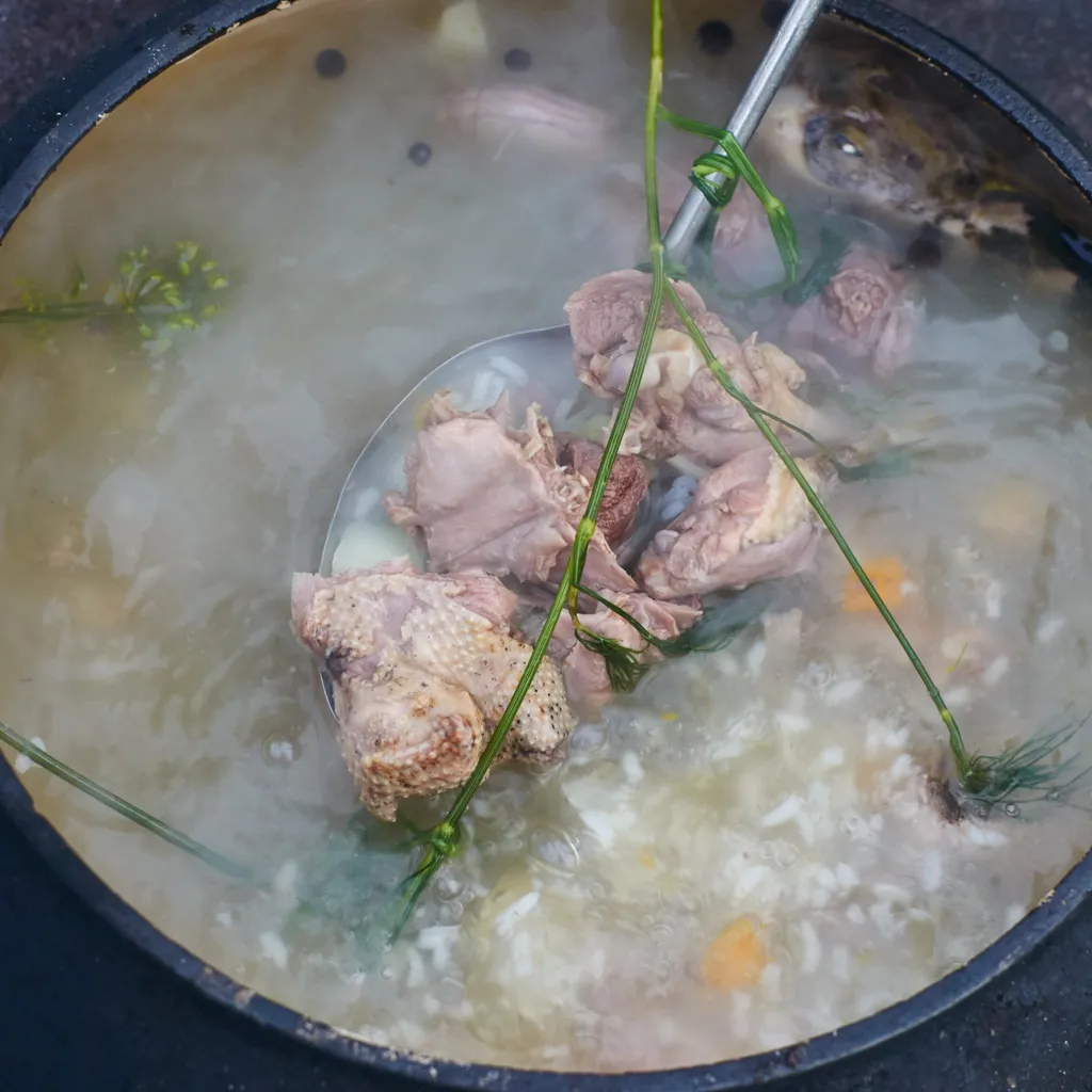 Recette - Pot au feu de canard sauce à la crème de raifort en vidéo