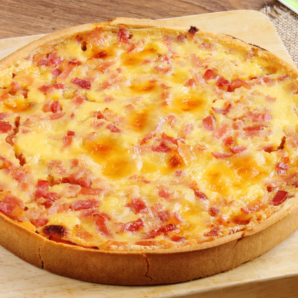 Quiche repas lardons oignons-image