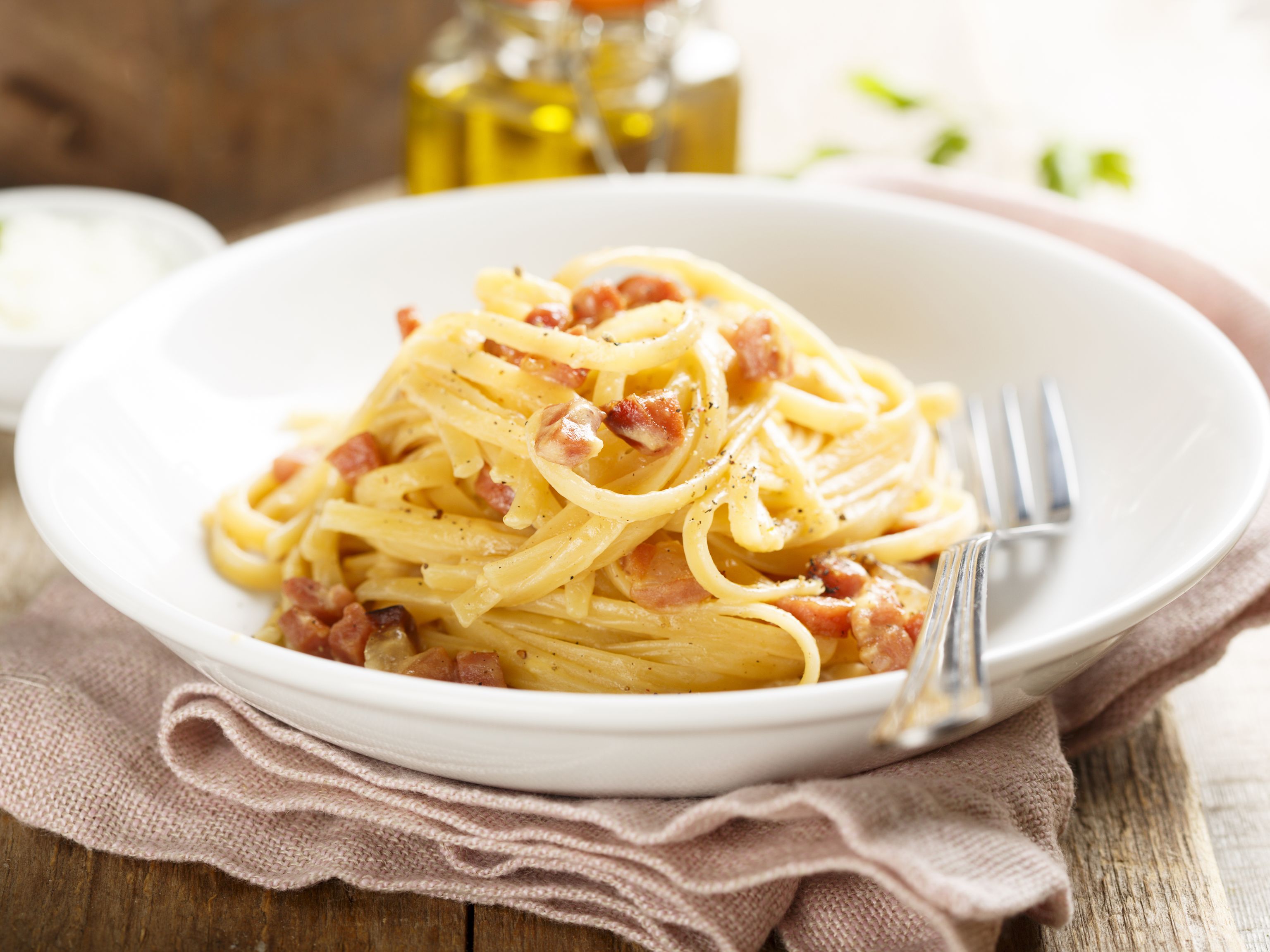Spaghettis carbonara très simples : Recette de Spaghettis carbonara ...