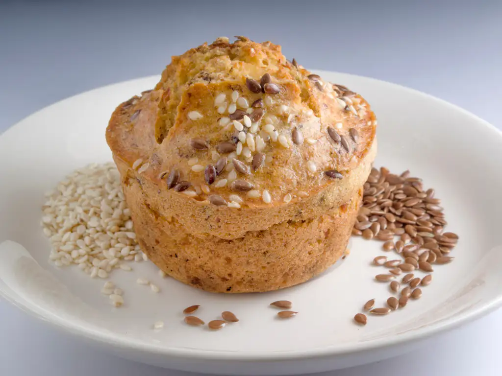 muffins à l'huile de sésame et graines