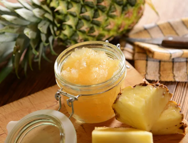 Confiture d'ananas à la vanille