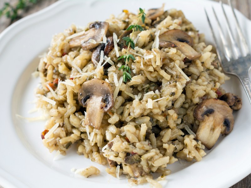 Risotto Aux Champignons Facile Recette De Risotto Aux